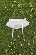Sheer Ruffle Garter Belt
